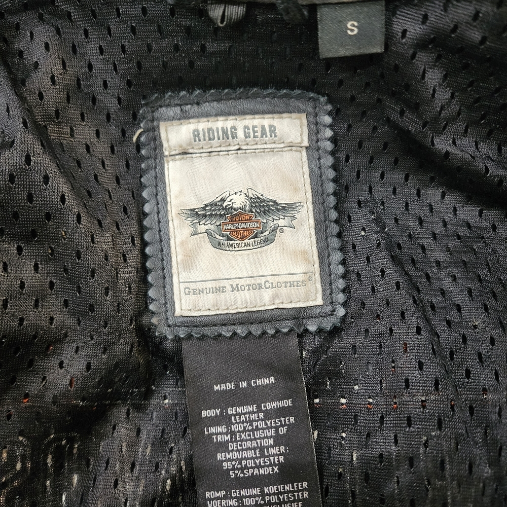 Harley-Davidson Genuine Leather Motorcycle Jacket - Picture 7 of 15